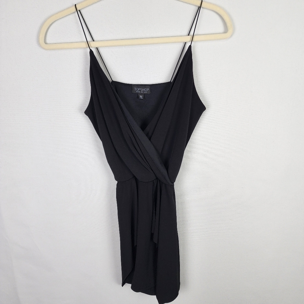 Topshop Plunge‎ Front Spaghetti Strap Romper SIZE 0